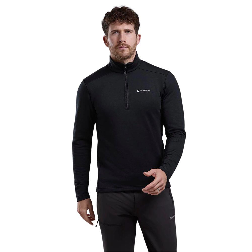 Montane Men's Protium Fleece Pull-On Jacket (Black) Front