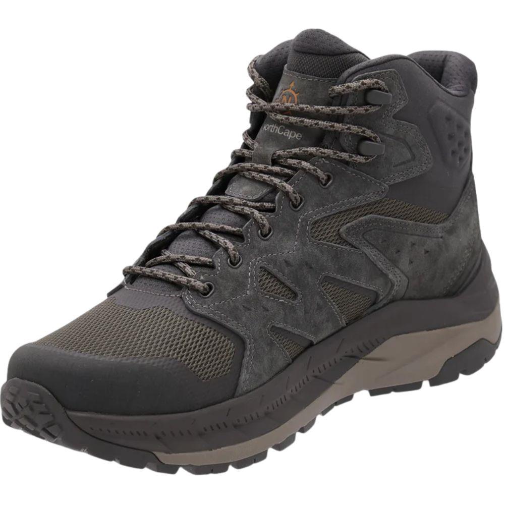 NorthCape Men's Trail Flyte Waterproof Mid Walking Boots (Beluga) left angle