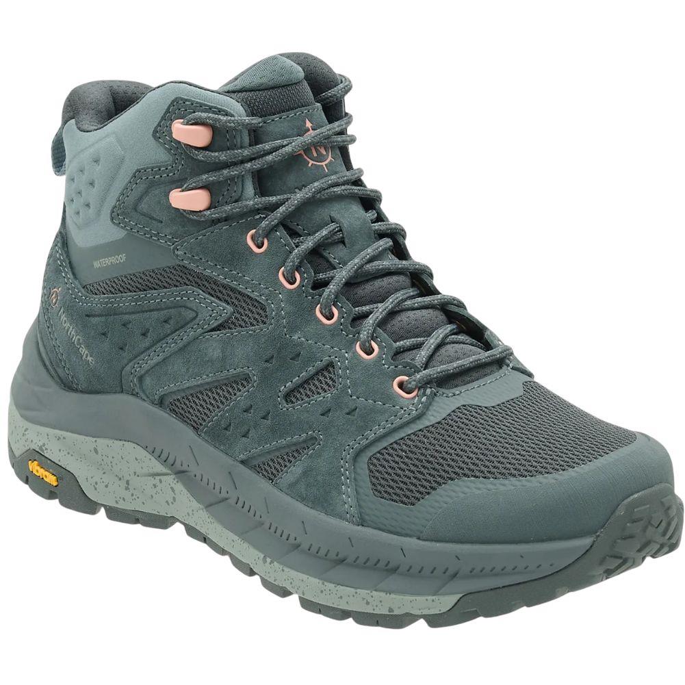NorthCape Women's Trail Flyte Waterproof Mid Cut Walking Boots (Fern Green)