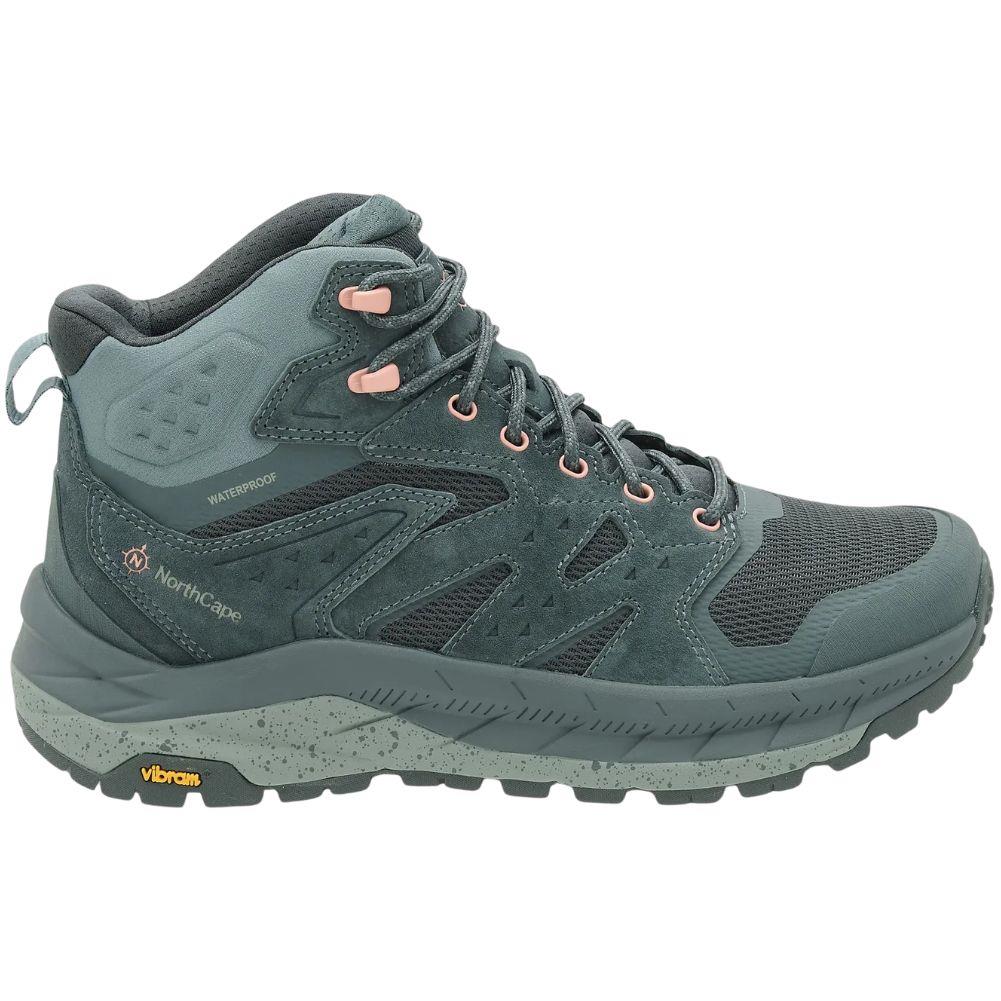 NorthCape Women's Trail Flyte Waterproof Mid Cut Walking Boots (Fern Green)