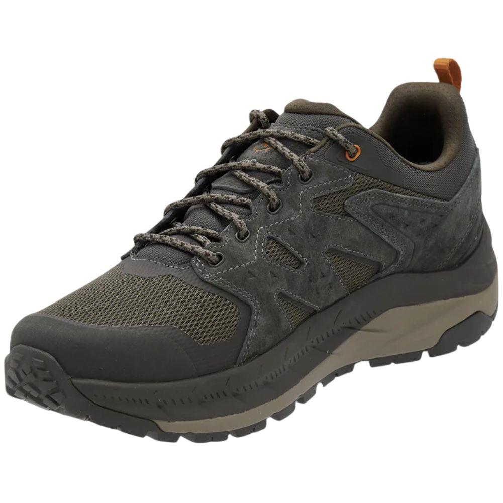 NorthCape Men's Trail Flyte Waterproof Low Cut Vibram Walking Shoe (Beluga) left angle