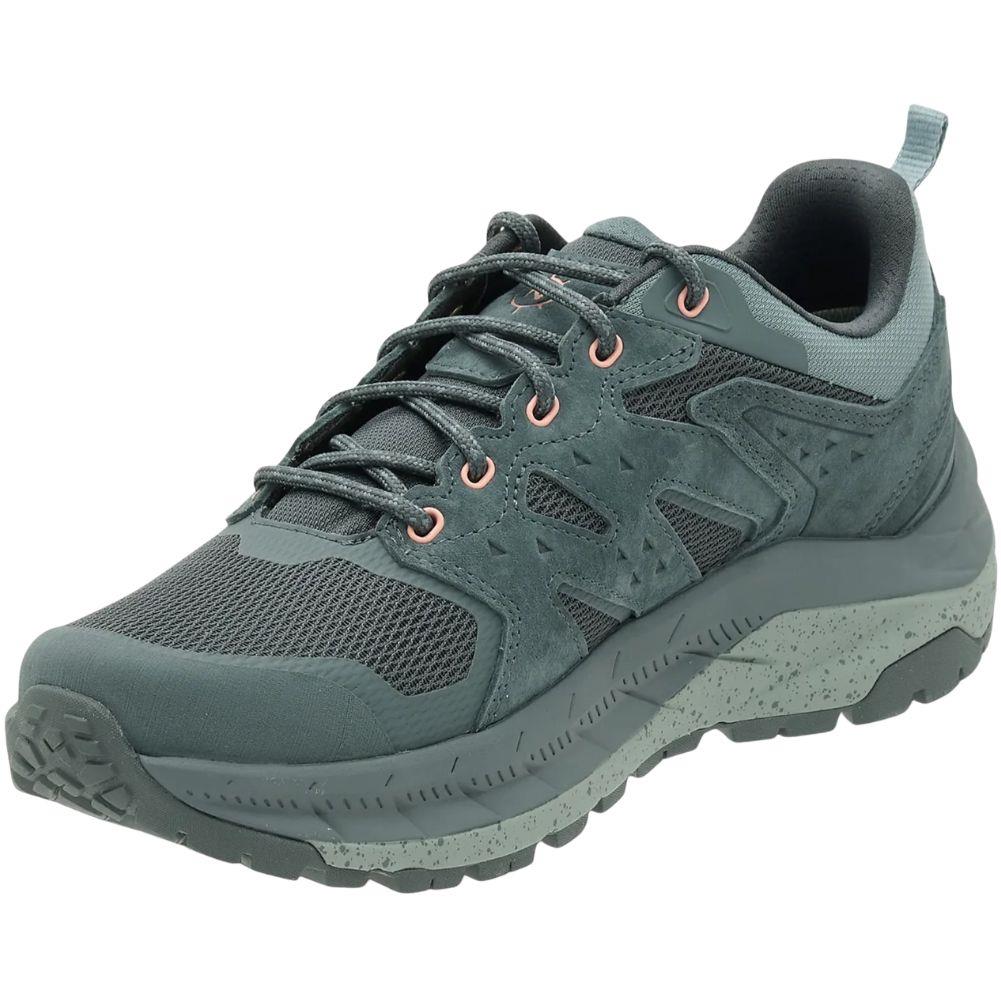 NorthCape Women's Trail Flyte Waterproof Low Cut Walking Shoes (Fern Green) left angle