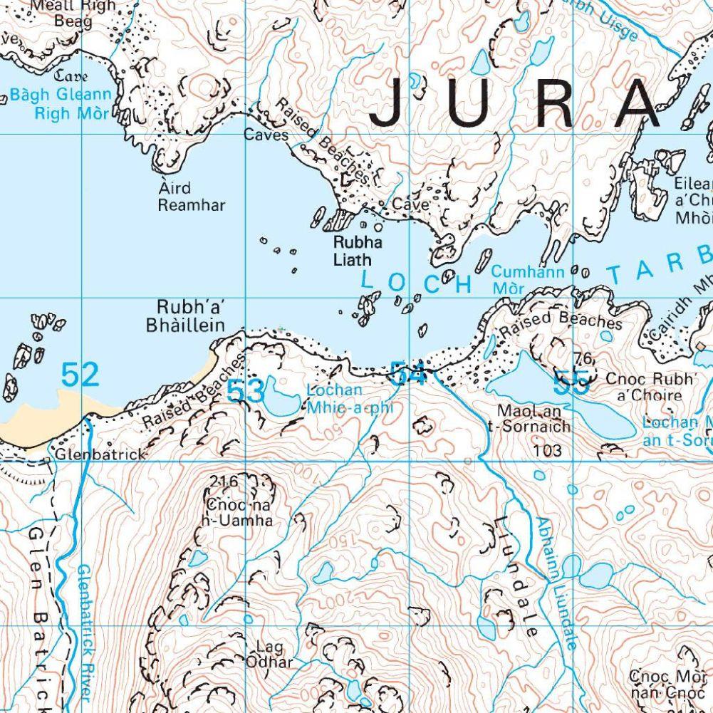 Ordnance Survey Landranger 61 Jura &amp; Colonsay Map