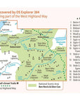 Ordnance Survey Explorer Map 384 Glen Coe & Glen Etive Close