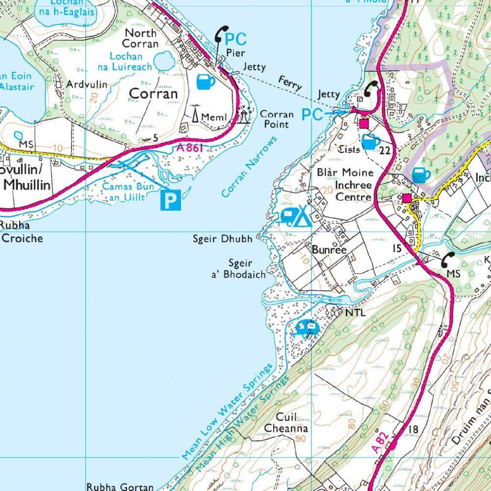 Ordnance Survey Explorer Map 384 Glen Coe &amp; Glen Etive Water
