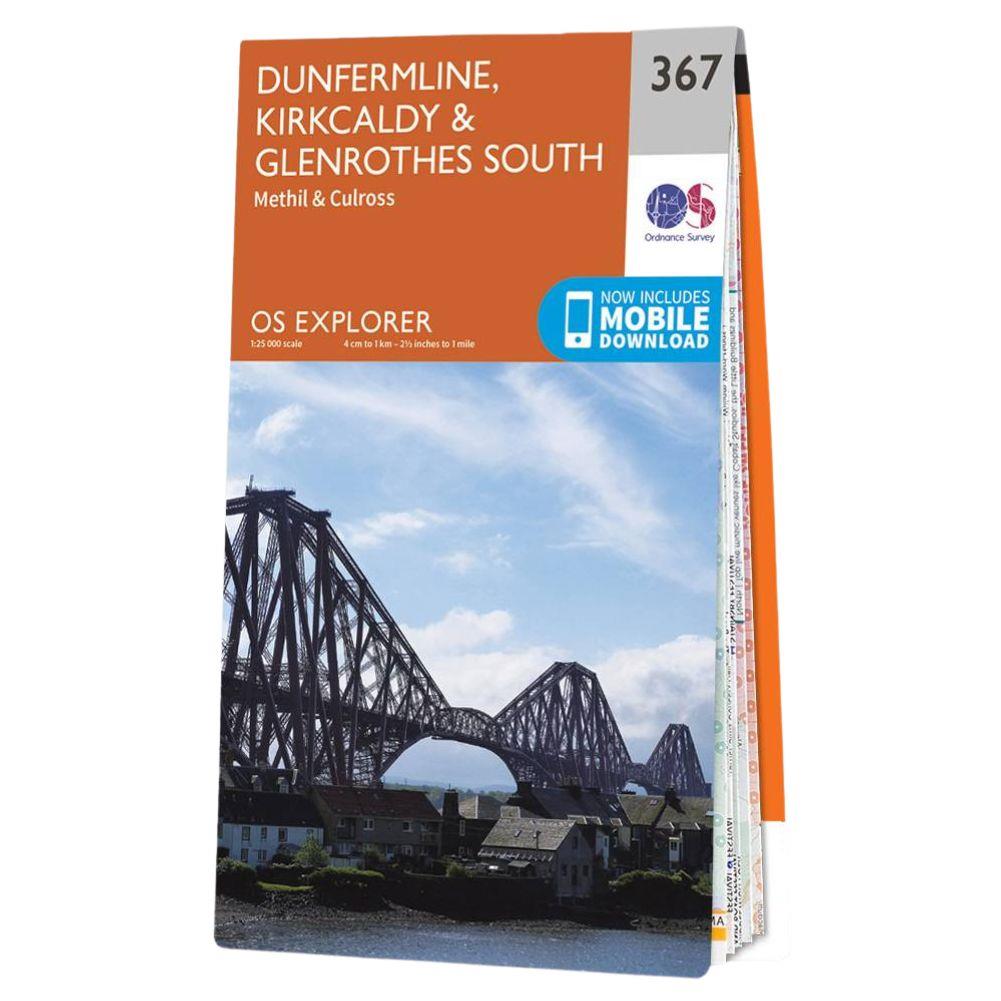 Ordnance Survey Explorer Map 367 Dunfermline, Kirkcaldy & Glenrothes South Front