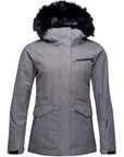 Rossignol Women's Heather Parka Ski Jacket (Heather Grey)