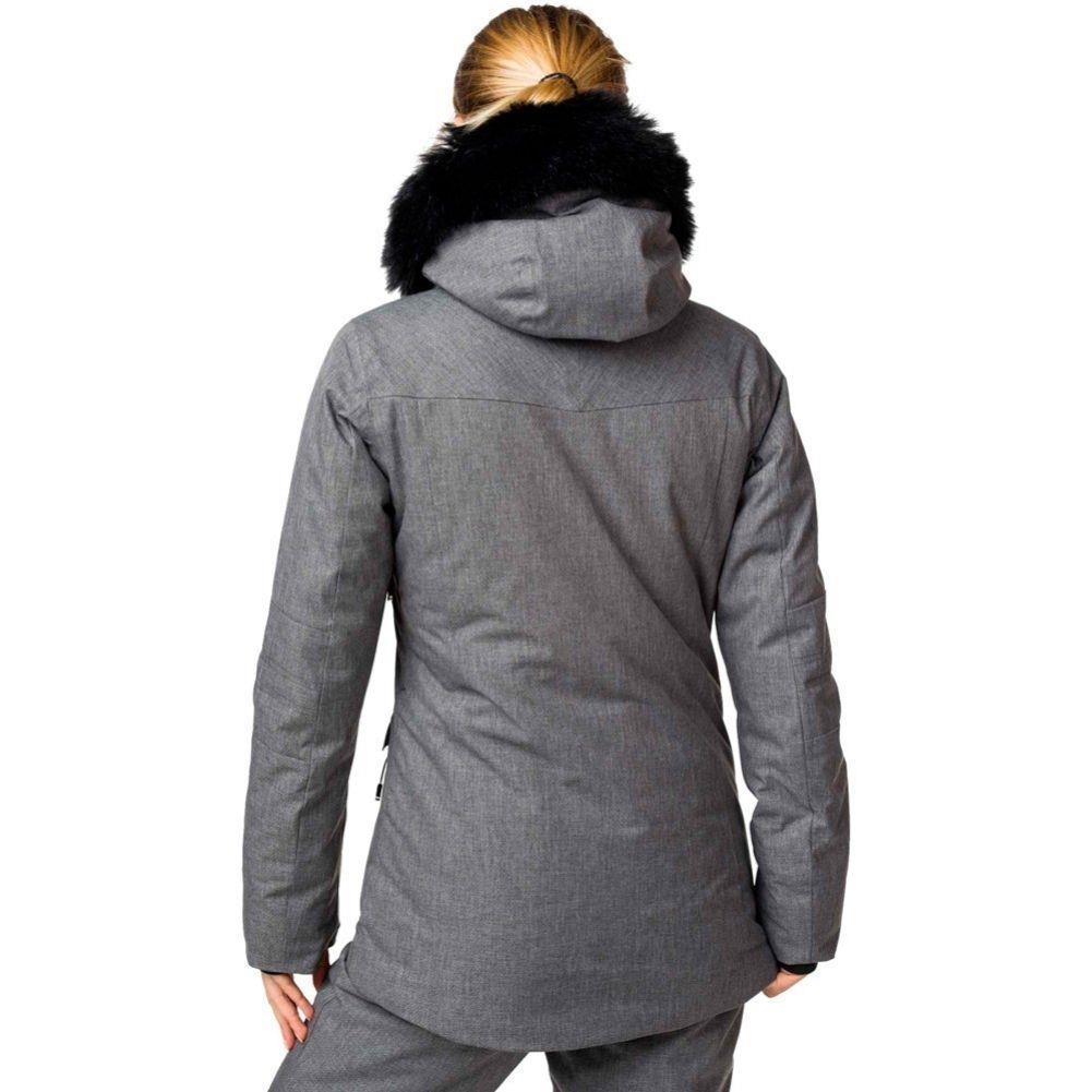 Rossignol Women's Heather Parka Ski Jacket (Heather Grey) back