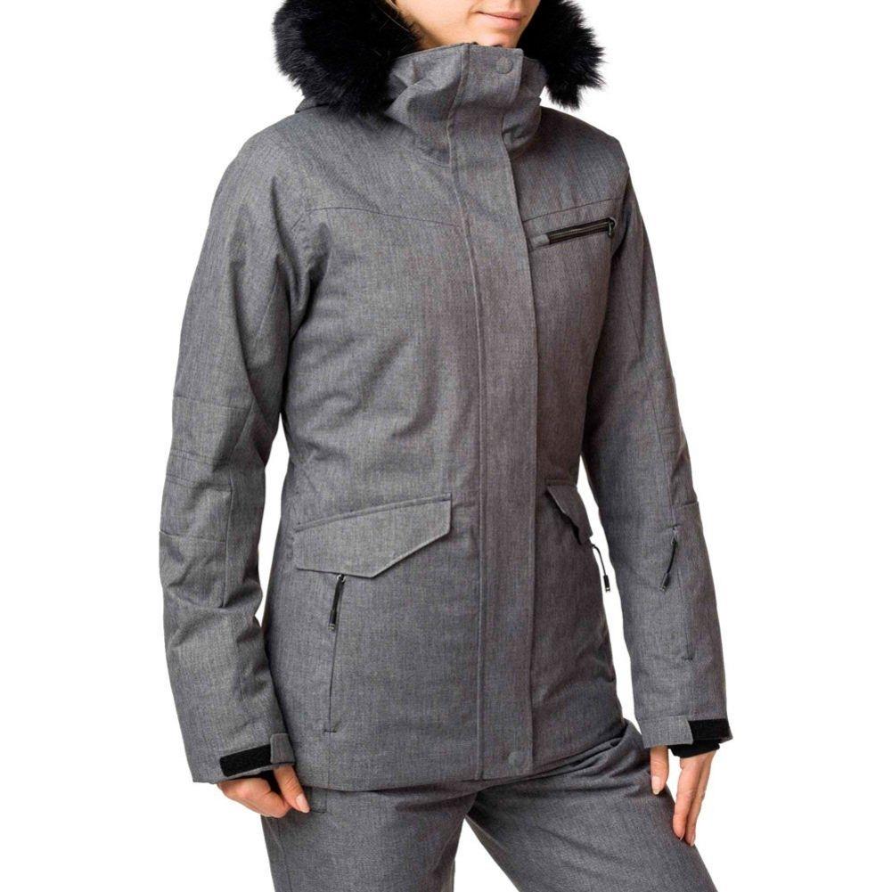 Rossignol Women's Heather Parka Ski Jacket (Heather Grey) alf