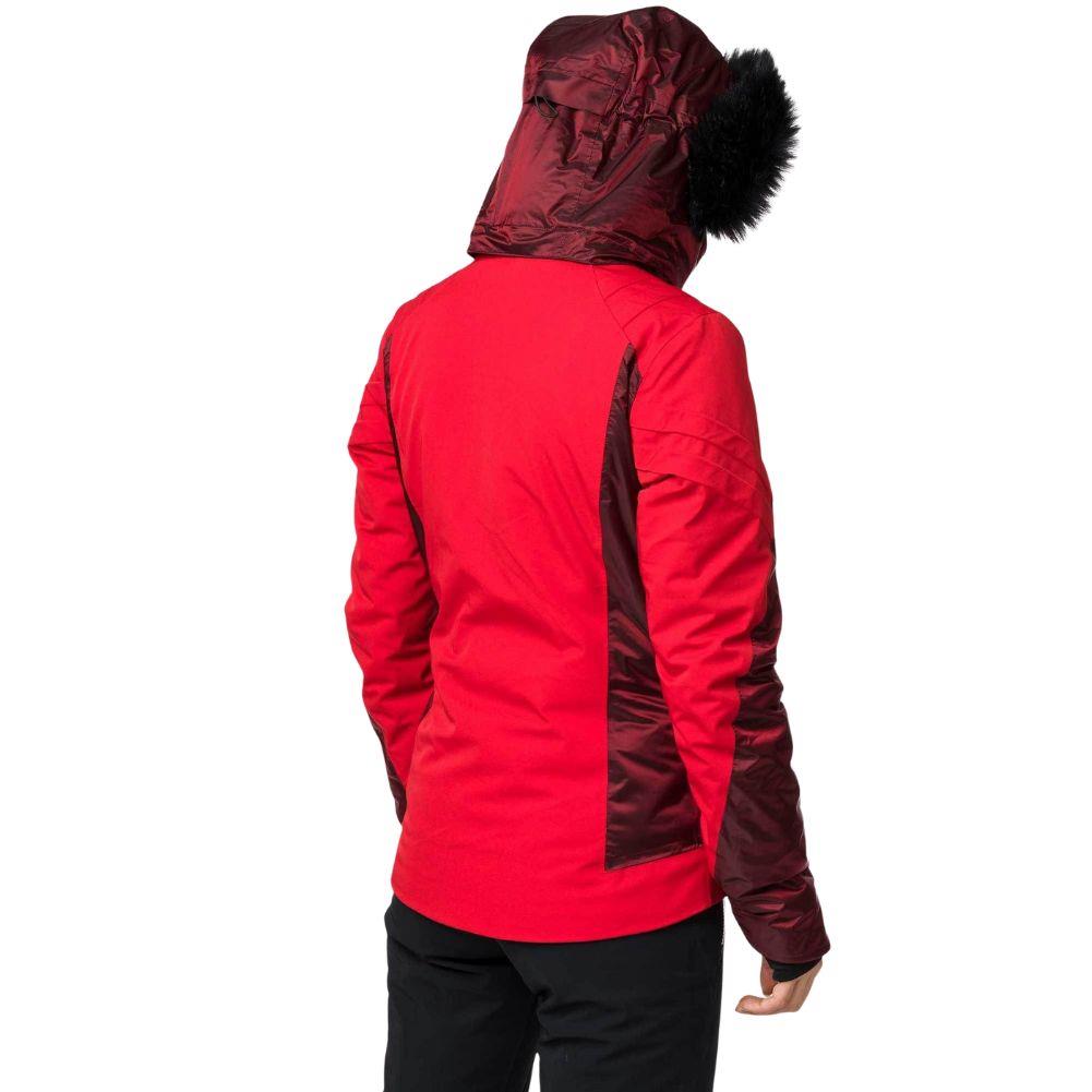Rossignol Women's Aile Ski  Snowsports Jacket - 10UK (Carmin Red) back half