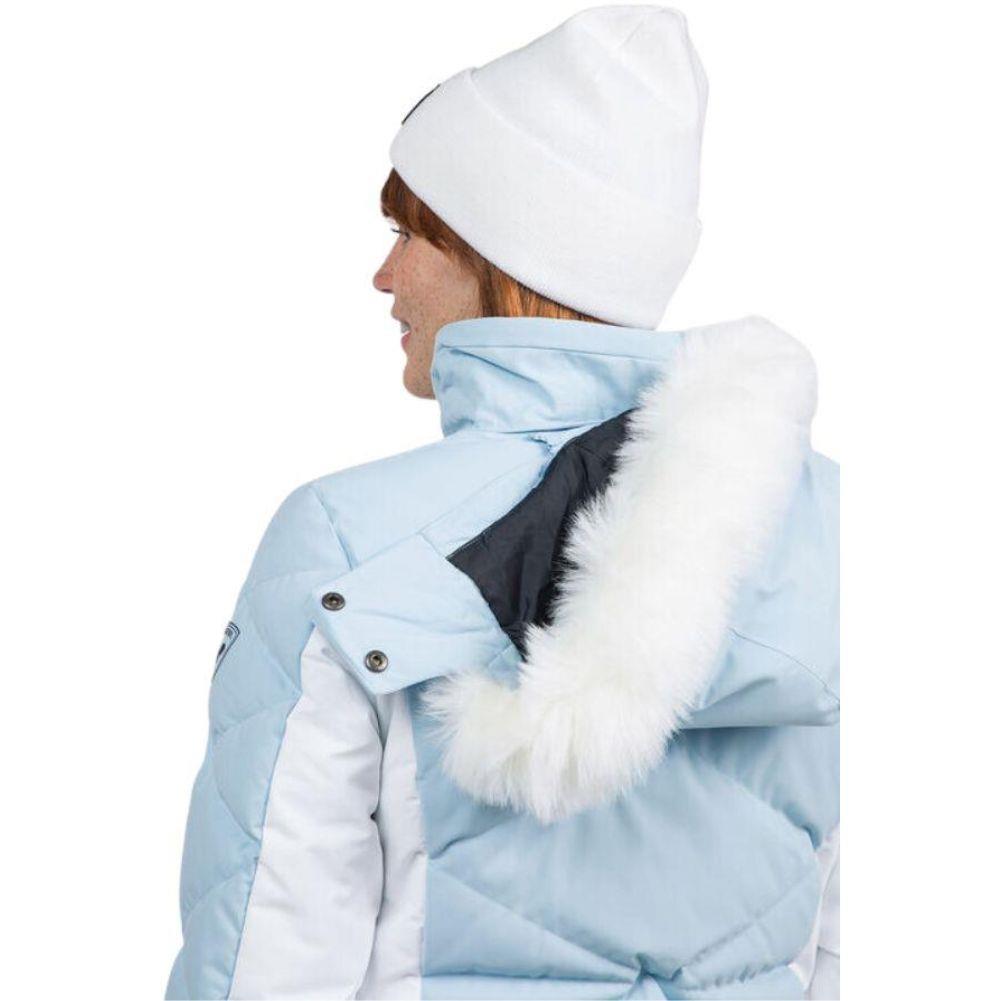 Rossignol Women's Staci Ski Jacket (Glacier) hood down