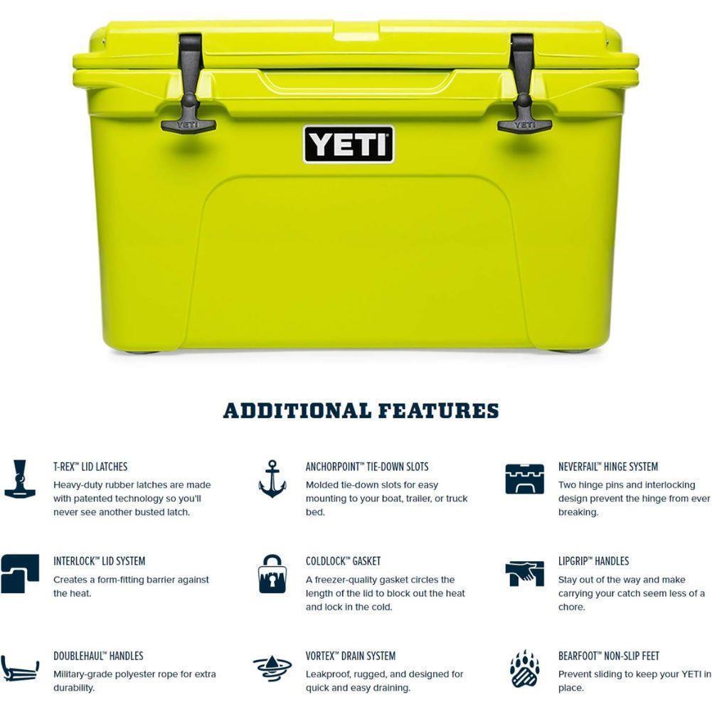 Yeti Tundra 45 Cool Box (Summer Anthem) features