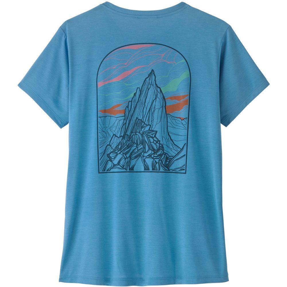 Patagonia Women's Capilene Cool Daily Shirt (Shore Blue - Light Shore Blue X-Dye) back