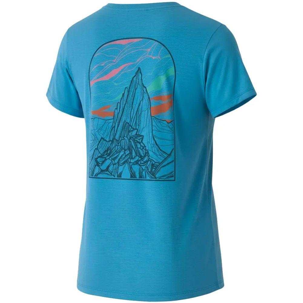 Patagonia Women's Capilene Cool Daily Shirt (Shore Blue - Light Shore Blue X-Dye) angle