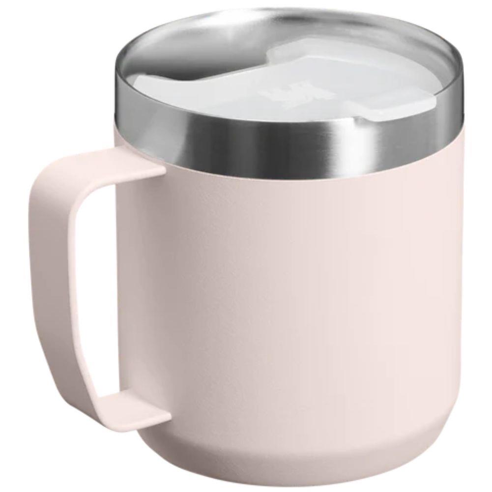 Stanley Everyday Camp 350ml Mug (Hammertone Rose Quartz) angle