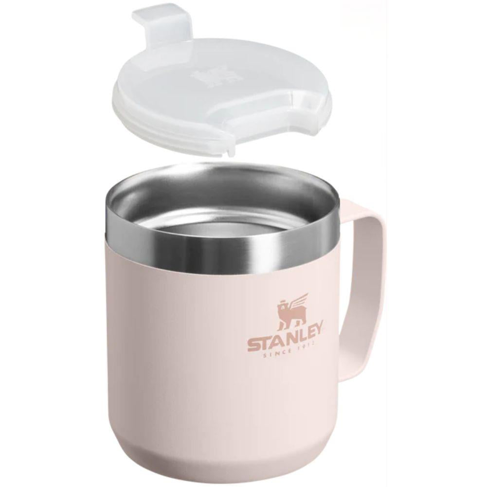 Stanley Everyday Camp 350ml Mug (Hammertone Rose Quartz) lid