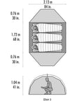 MSR Elixir 3 Tent - 3 Person Tent sizes