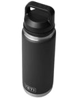 Yeti Rambler 26 OZ (769 ml) Bottle With Chug Cap (Black) angle