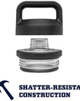 Yeti Rambler 26 OZ (769 ml) Bottle With Chug Cap (Black) shatter