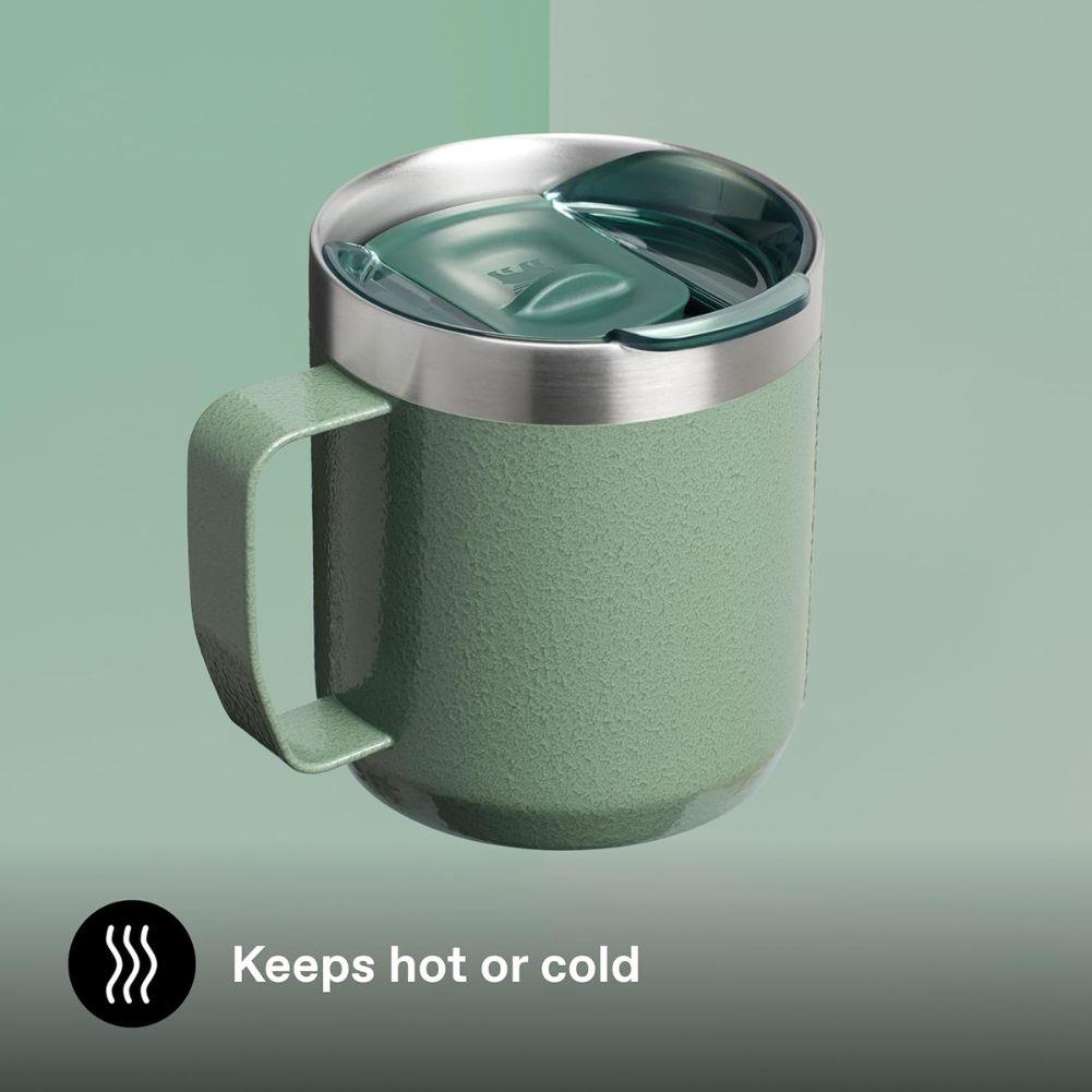 Stanley Everyday Camp 350ml Mug (Hammertone Green) hot