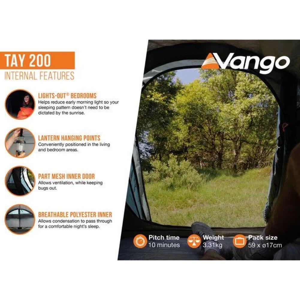 Vango Tay 200 Tent - 2 Man Tent (Deep Blue) more info