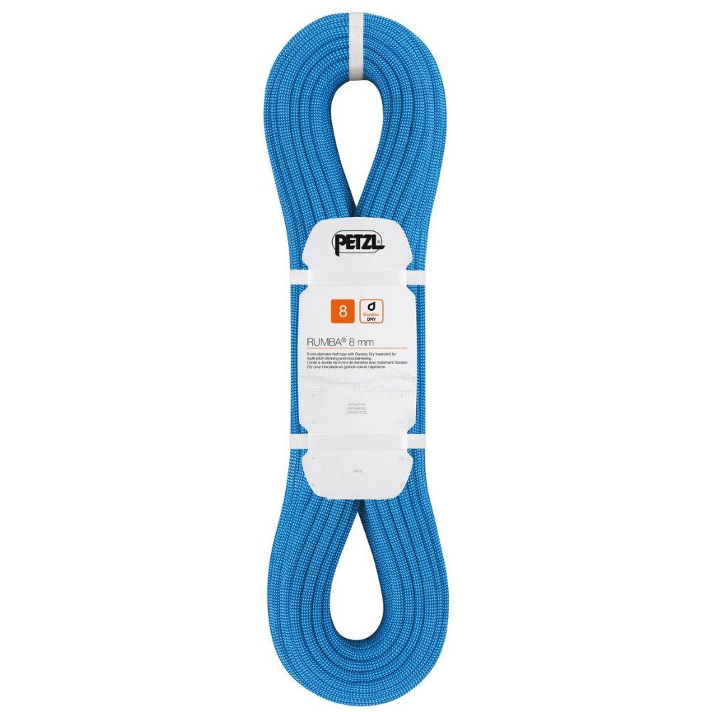 Petzl Rumba Duratec Dry Climbing Rope - 8mm x 50m (Half Rope) blueee