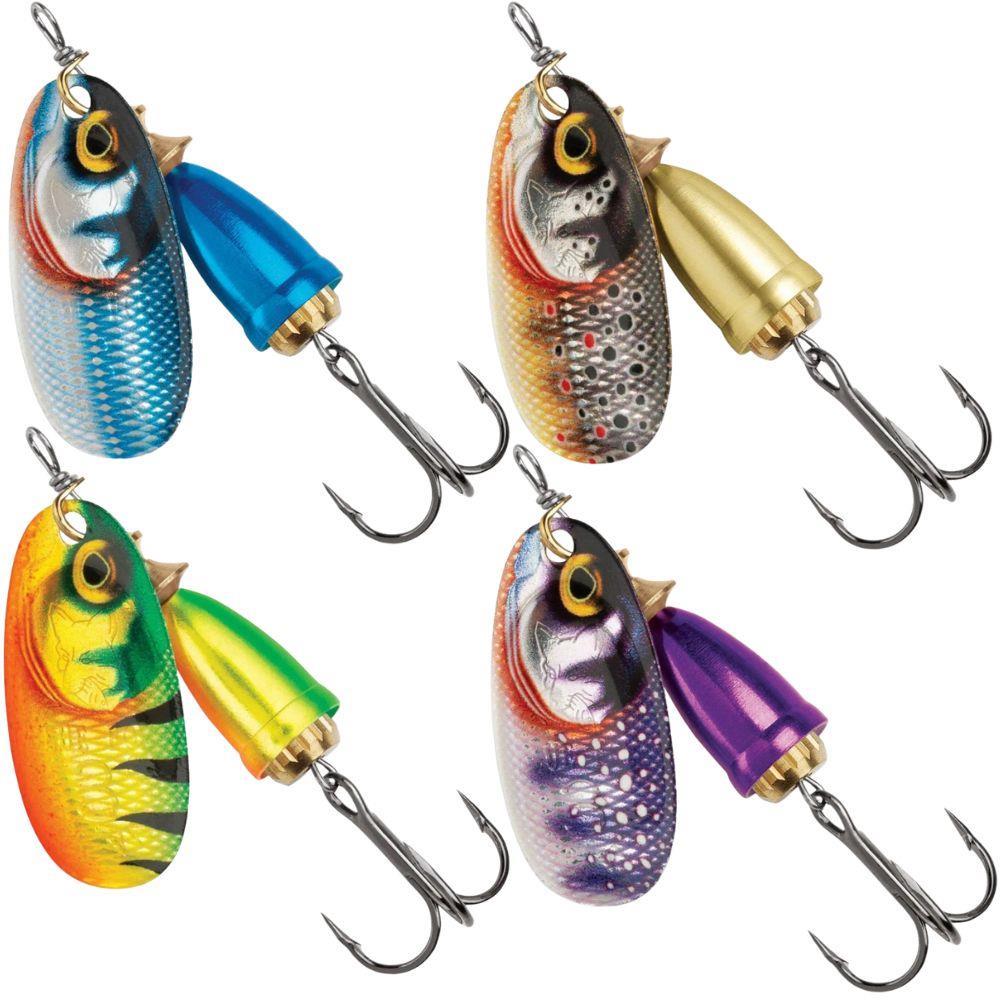 Blue Fox Classic Vibrax Gilded Spinner pack x4 - S3/8g