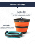 Sea To Summit Frontier UL Collapsible Cup (Aqua Sea Blue) features