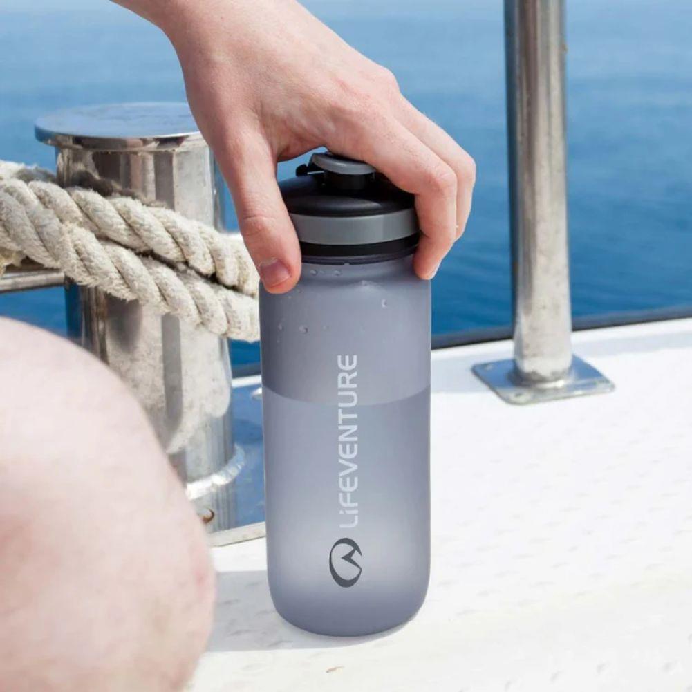 Lifesystem Tritan 650ml Water Bottle (Graphite) hand
