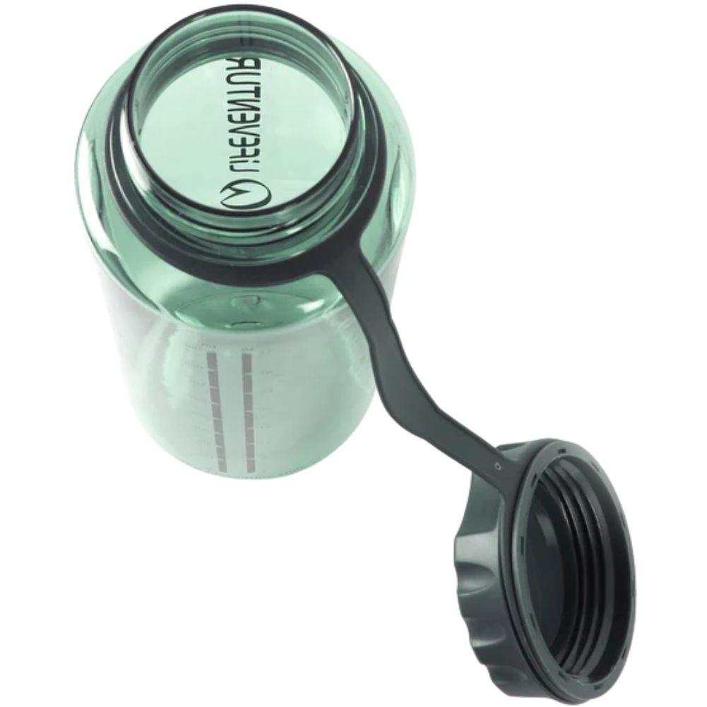 Lifesystem Tritan 1000ml Flask Water Bottle (Green) open