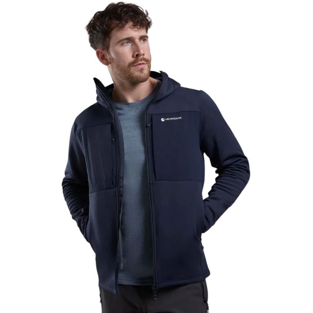 Montane Men's Fury XT Hooded Fleece Jacket - XL (Eclipse Blue) hands away