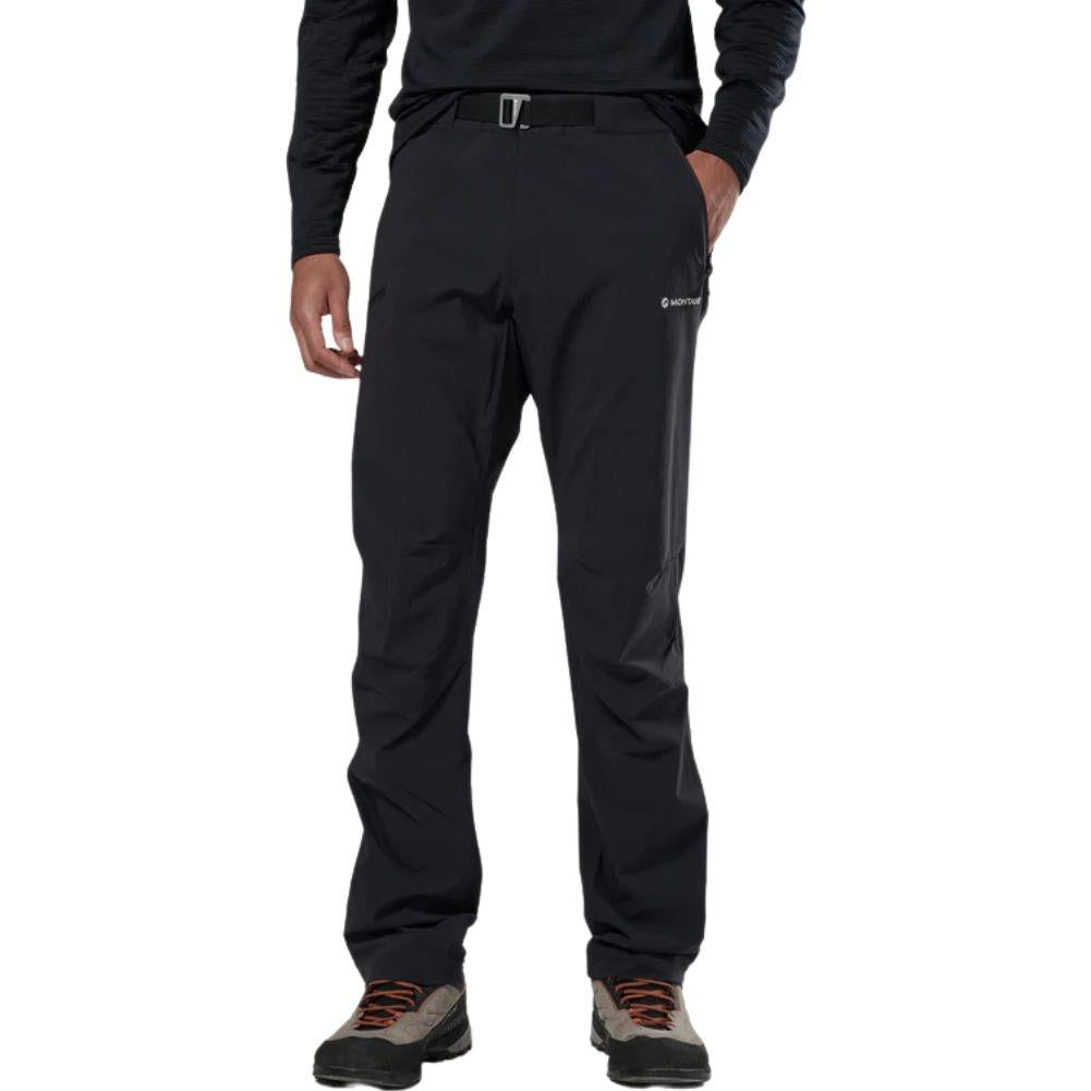 Montane Men's Tenacity Softshell Pants - Regular (Black) model front