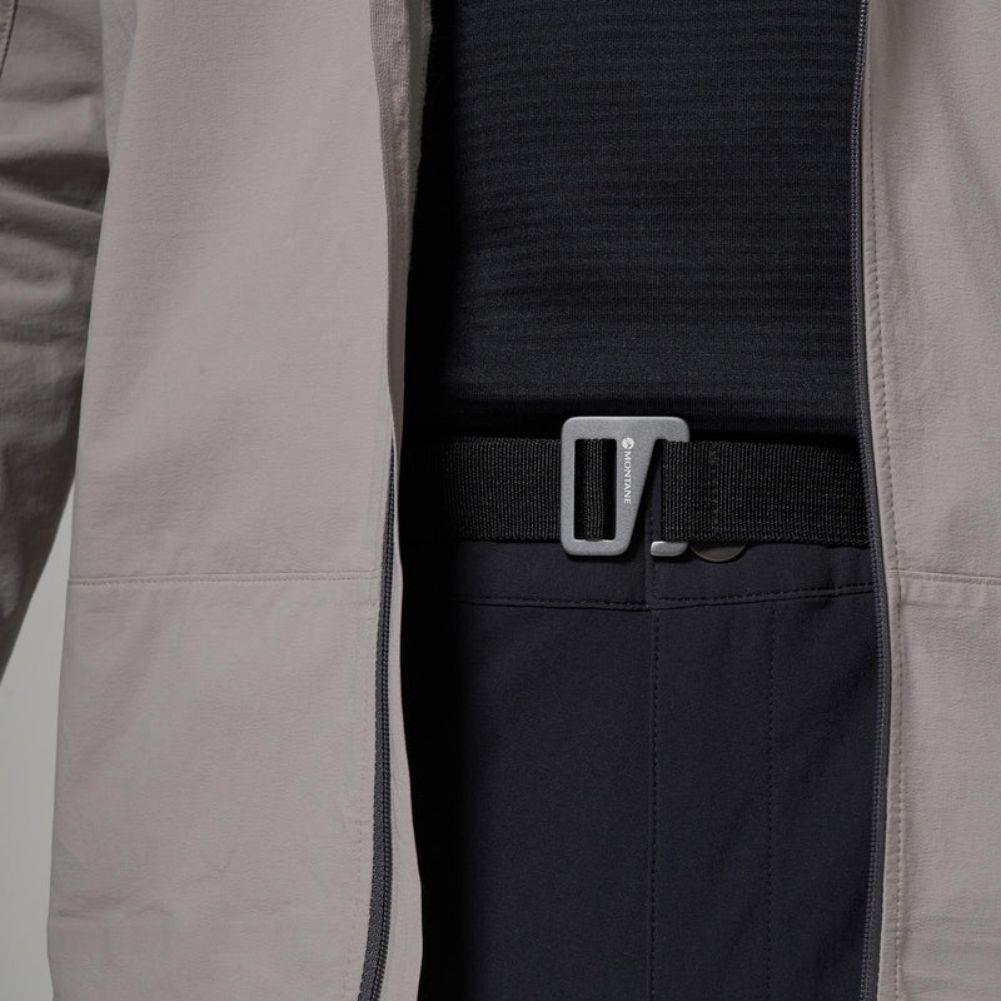 Montane Men's Tenacity Softshell Pants - Regular (Black) belt