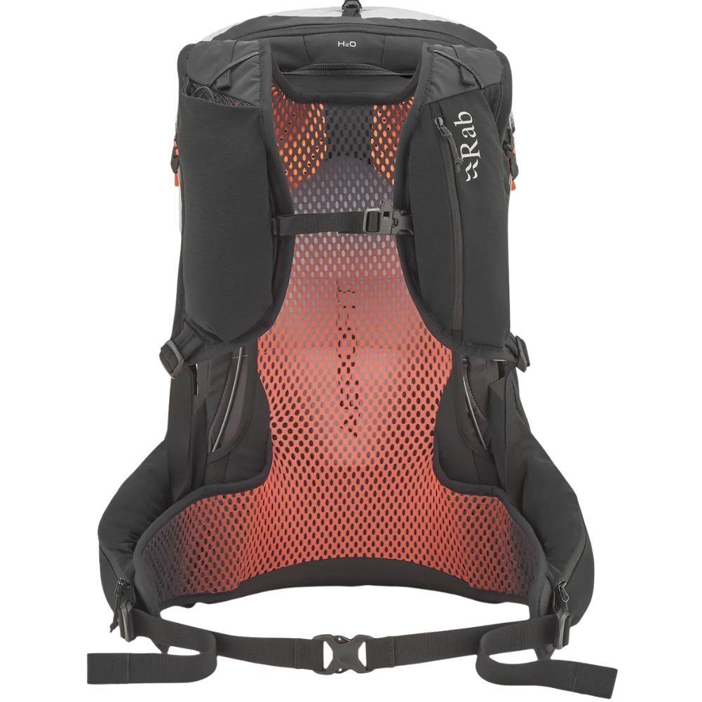 Rab Syclon XP 30L Waterproof Pack (Black/Dark Pewter) straight back