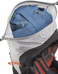 Rab Syclon XP 30L Waterproof Pack (Black/Dark Pewter) open