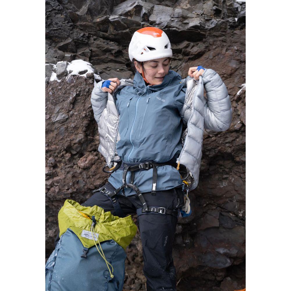 Rab Women's Mythic G Down Jacket (Cloud Grey) off