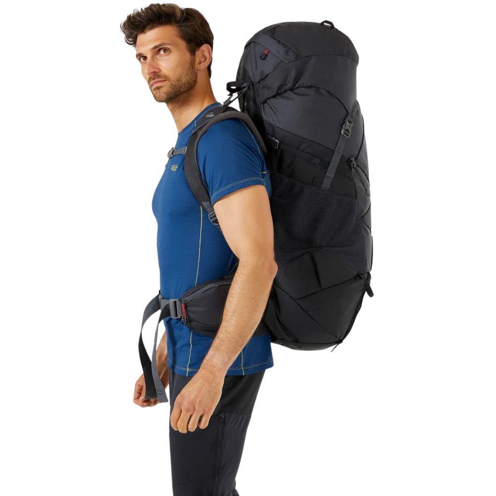 Lowe Alpine Sirac 65L Trekking Pack - L/XL (Ebony) man side