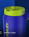 Stanley The IceFlow Flip Straw 2.0 Jug 1.90L (Cobalt Chartreuse) iced