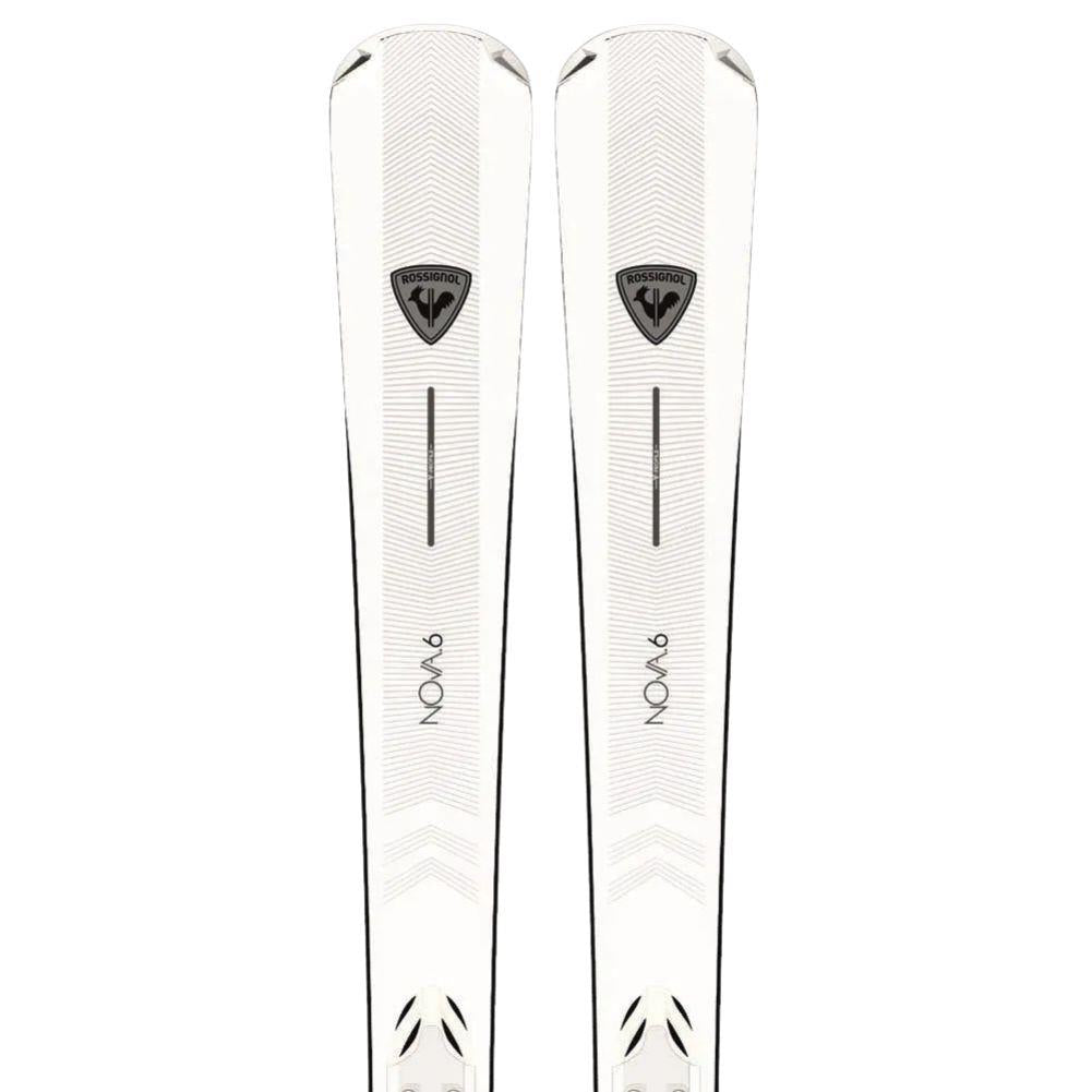 Rossignol Women's Nova 6 Skis &amp; Xpress 11 GW B83 Bingings (White/Sparkle) Top