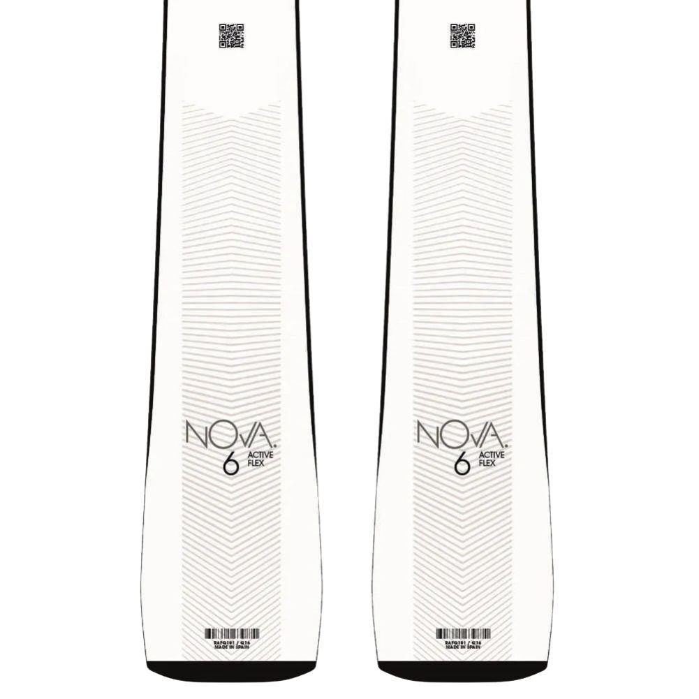 Rossignol Women's Nova 6 Skis &amp; Xpress 11 GW B83 Bingings (White/Sparkle) Bottom