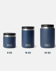 Yeti Rambler 24 oz (710 ml) Insulated Food Jar (Navy) sizes