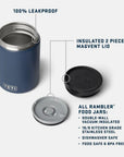 Yeti Rambler 24 oz (710 ml) Insulated Food Jar (Navy) info