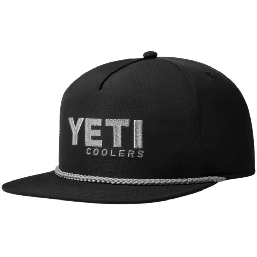 Yeti Coolers Mid Pro Flat Brim Rope Hat (Black) angle