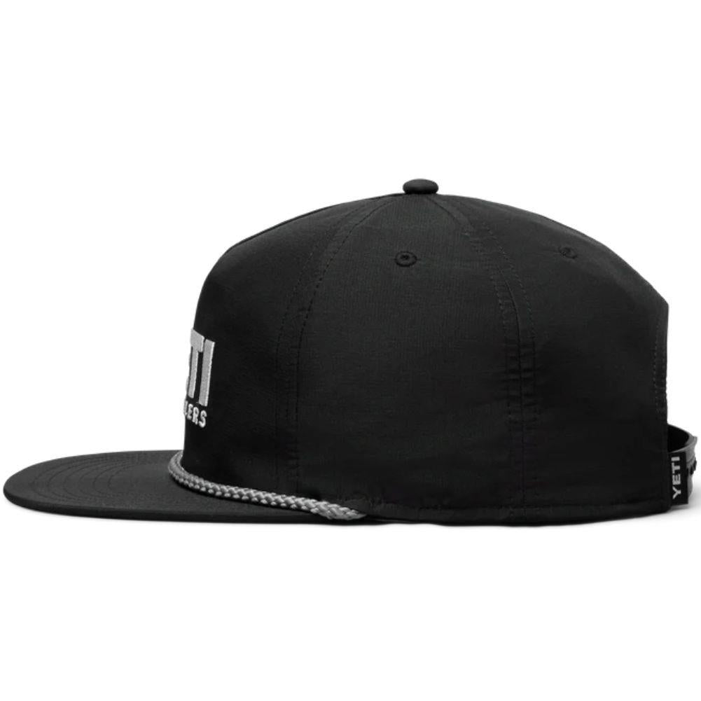 Yeti Coolers Mid Pro Flat Brim Rope Hat (Black) side