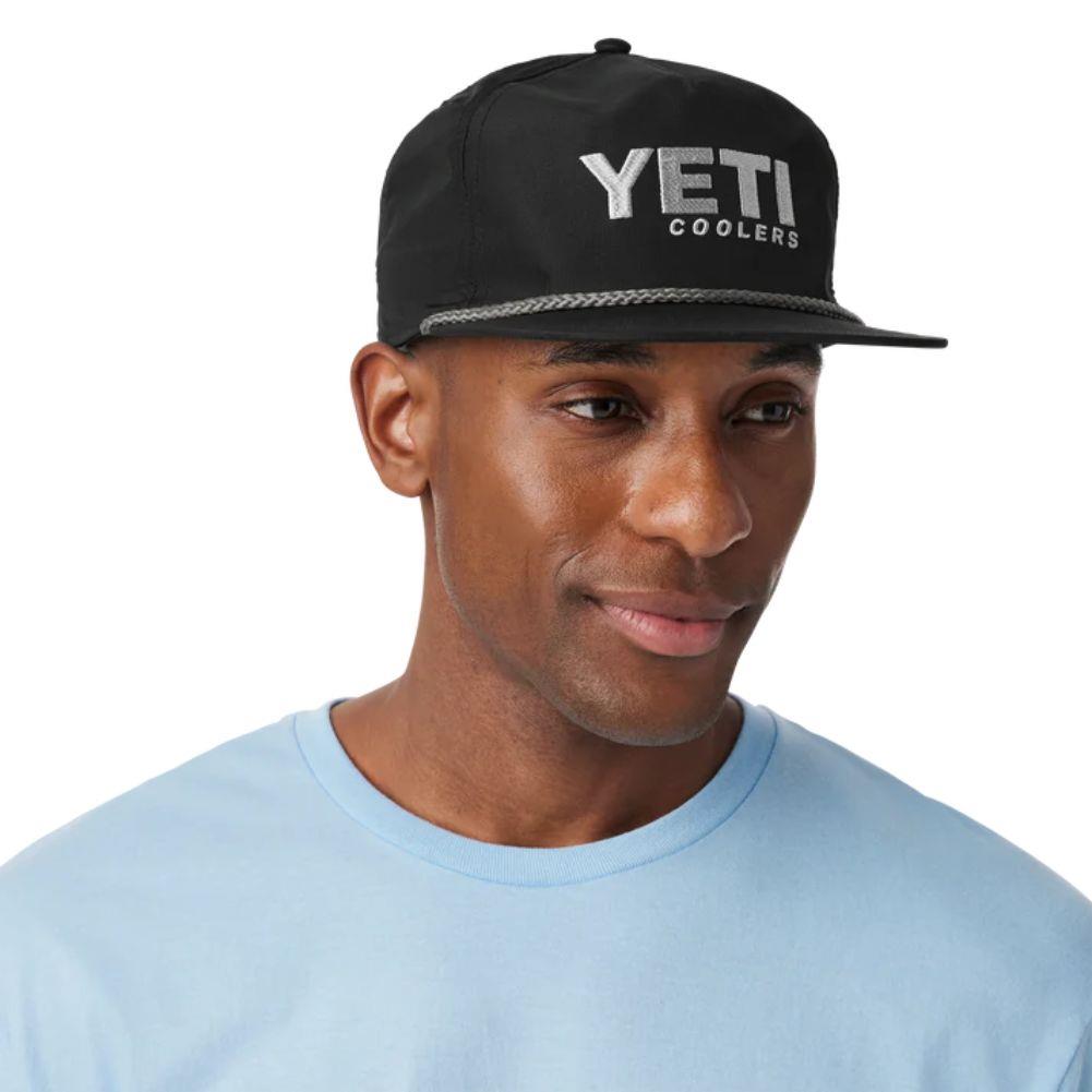 Yeti Coolers Mid Pro Flat Brim Rope Hat (Black)