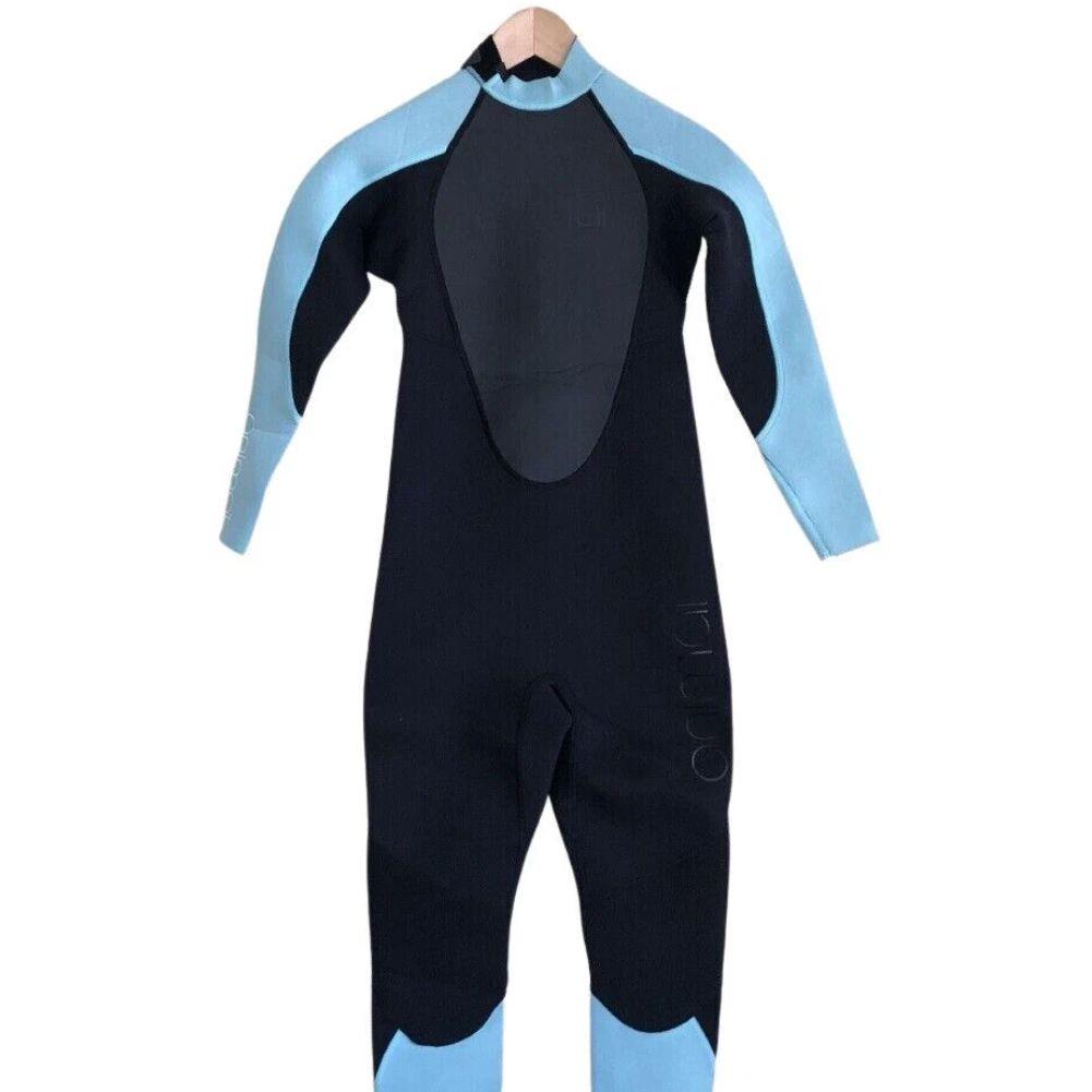 Animal Girls Back Zip 3.2 Full Wetsuit - MED (Black/Teal)