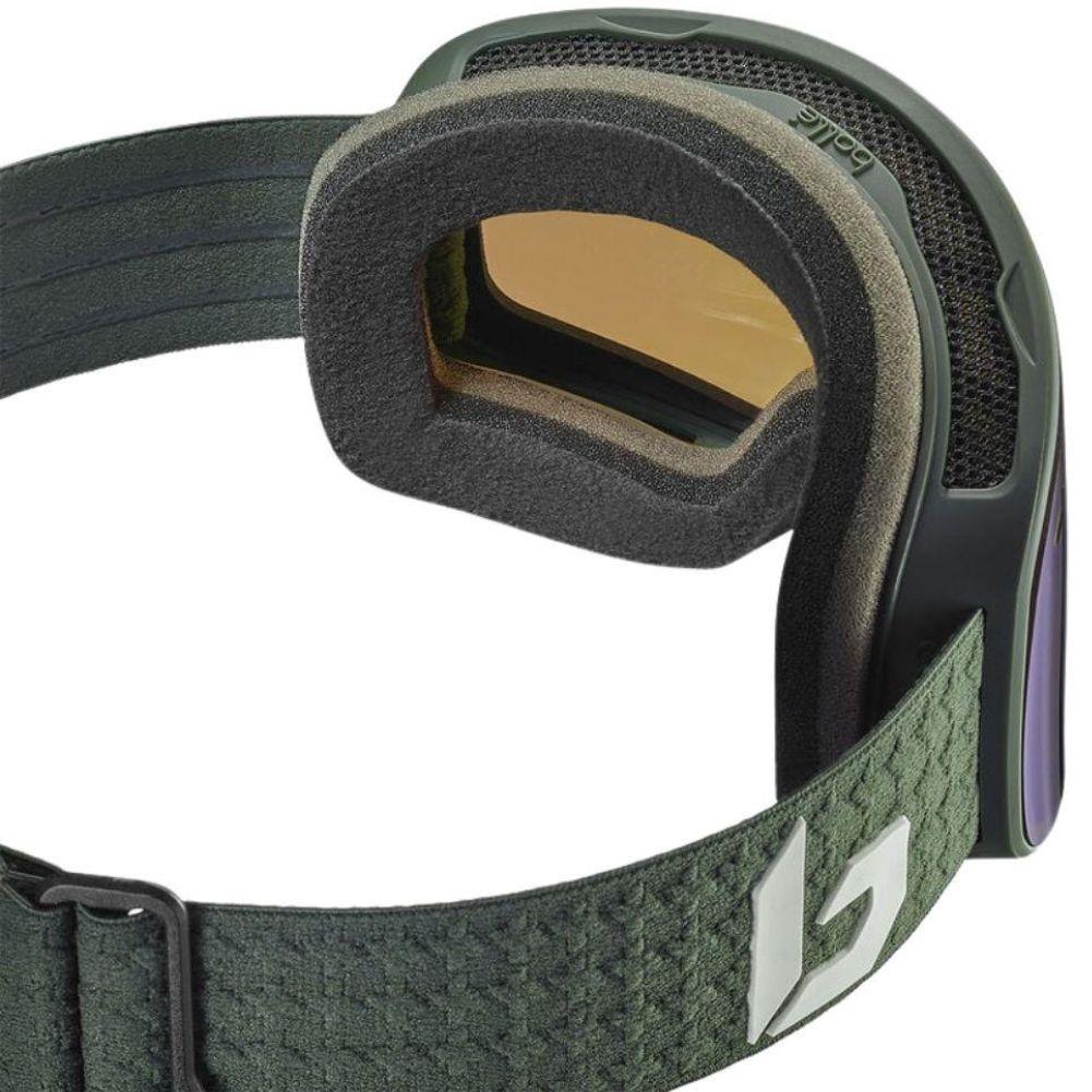 Bollé Unisex Nevada Ski Goggles (Forest Matte/Green Emerald) - Cat 2 back