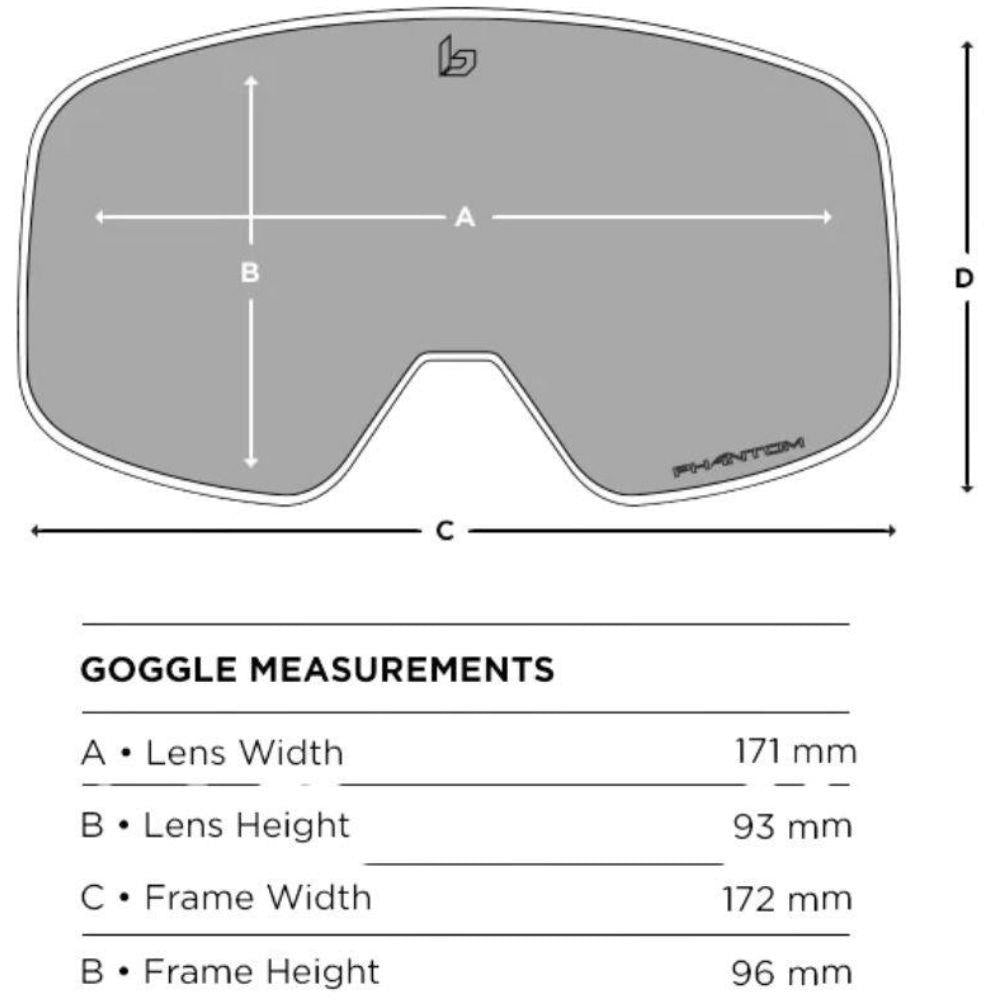 Bollé Unisex Nevada Ski Goggles (Forest Matte/Green Emerald) - Cat 2 measurement
