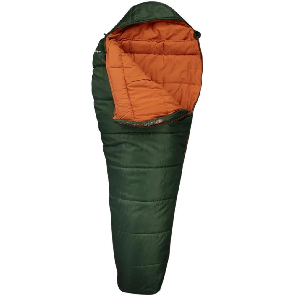 Vango Nitestar Alpha 250 Trekking Sleeping Bag (Forest Green) open