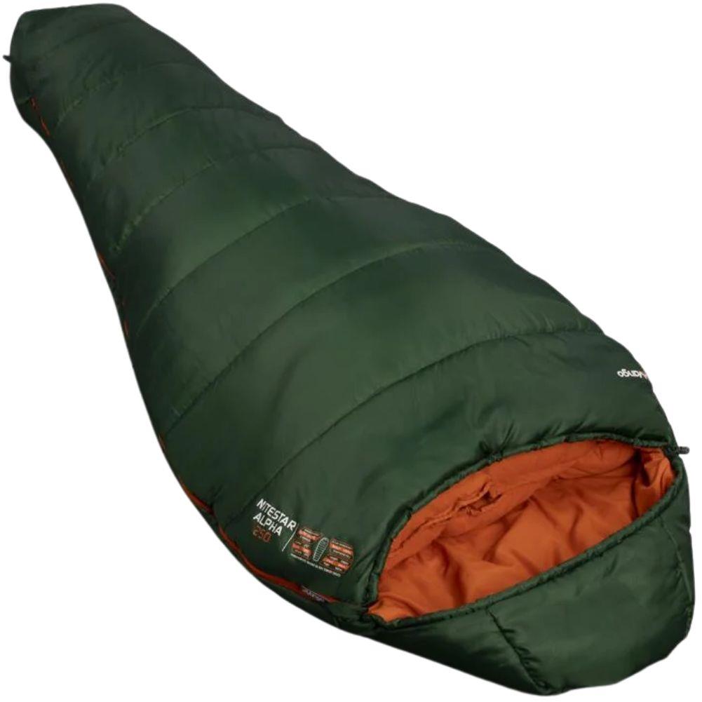 Vango Nitestar Alpha 250 Trekking Sleeping Bag (Forest Green) angle